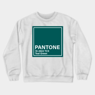 pantone 19-4922 TCX Teal Green Crewneck Sweatshirt